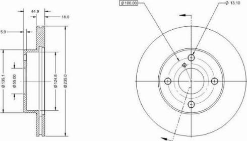 Remy RAD1707C - Brake Disc autospares.lv