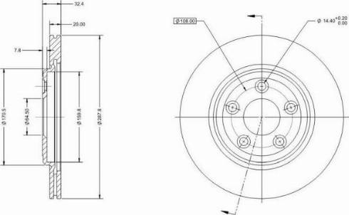 Remy RAD1718C - Brake Disc autospares.lv