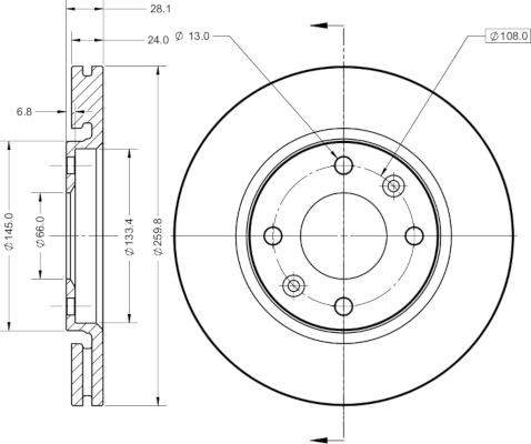 Remy RAD1731C - Brake Disc autospares.lv