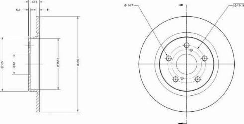 Remy RAD1733C - Brake Disc autospares.lv