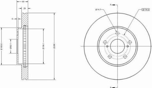 Remy RAD1726C - Brake Disc autospares.lv