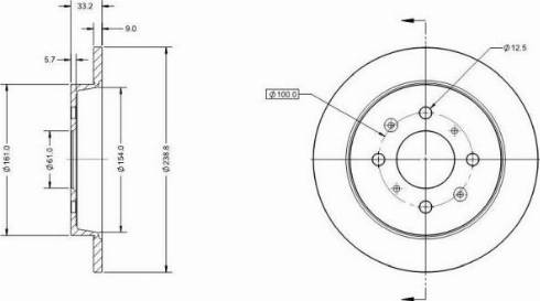 Remy RAD1728C - Brake Disc autospares.lv