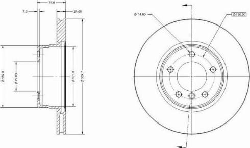 Remy RAD1771C - Brake Disc autospares.lv