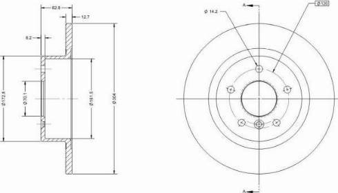 Remy RAD1772C - Brake Disc autospares.lv