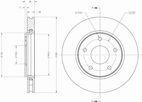 Remy RAD2495C - Brake Disc autospares.lv