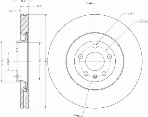 Remy RAD2449C - Brake Disc autospares.lv