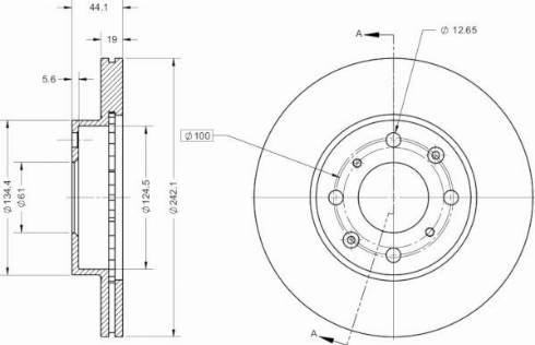 Remy RAD2442C - Brake Disc autospares.lv