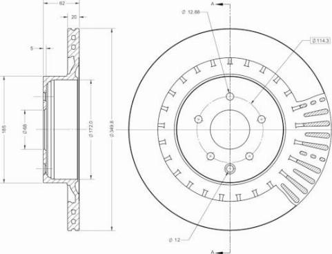 Remy RAD2453C - Brake Disc autospares.lv