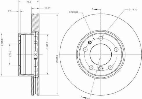 Remy RAD2452C - Brake Disc autospares.lv