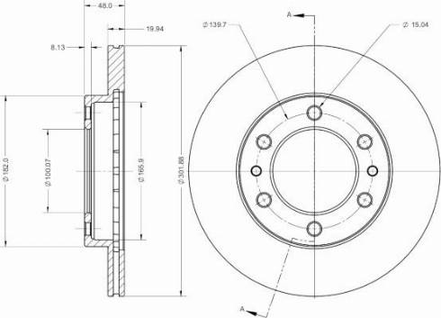 Remy RAD2465C - Brake Disc autospares.lv