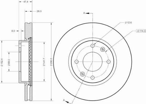 Remy RAD2432C - Brake Disc autospares.lv