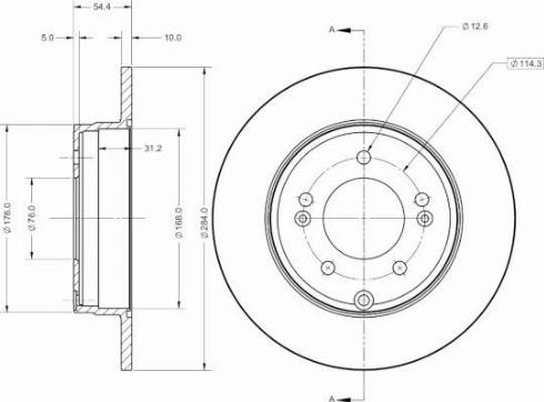 Remy RAD2425C - Brake Disc autospares.lv