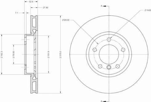 Remy RAD2428C - Brake Disc autospares.lv