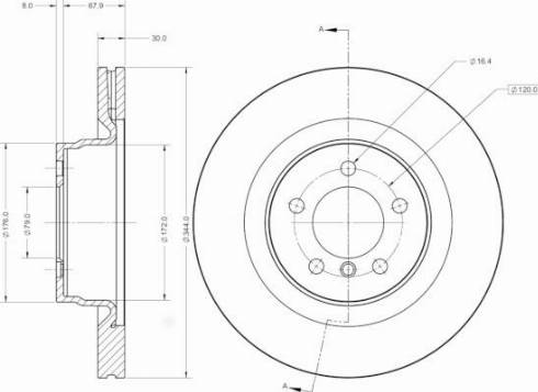 Remy RAD2422C - Brake Disc autospares.lv