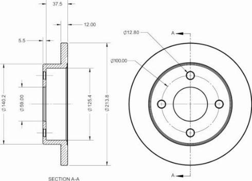 ATE 24011501101 - Brake Disc autospares.lv