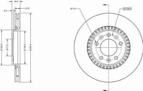 Remy RAD2558C - Brake Disc autospares.lv