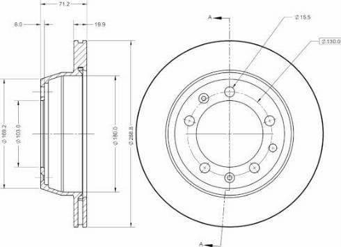 Remy RAD2553C - Brake Disc autospares.lv