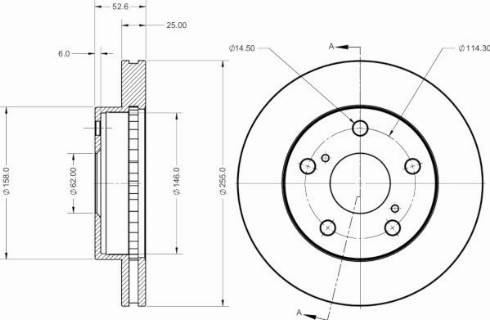 Remy RAD2561C - Brake Disc autospares.lv