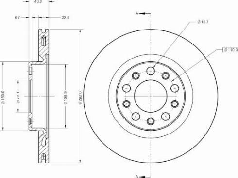 Remy RAD2509C - Brake Disc autospares.lv