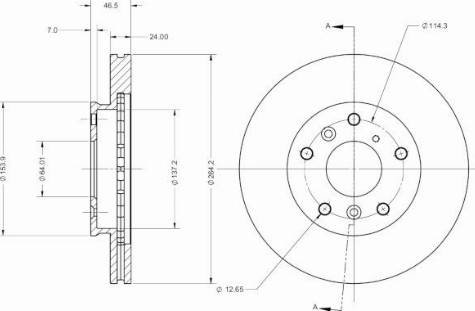 Remy RAD2500C - Brake Disc autospares.lv