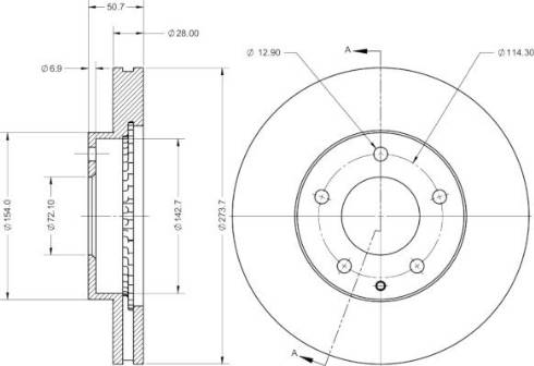 Remy RAD2502C - Brake Disc autospares.lv