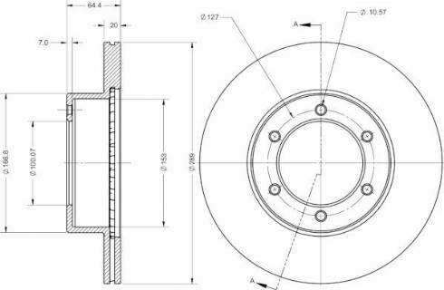 Remy RAD2516C - Brake Disc autospares.lv