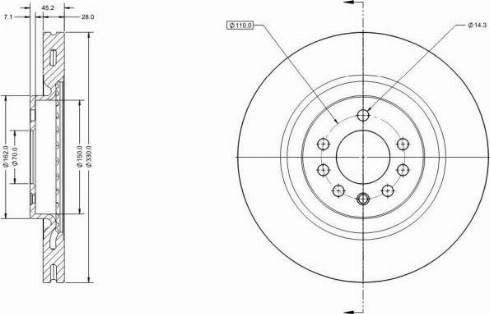 Remy RAD2580C - Brake Disc autospares.lv