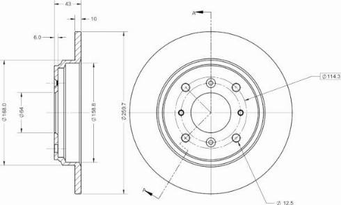 Remy RAD2581C - Brake Disc autospares.lv