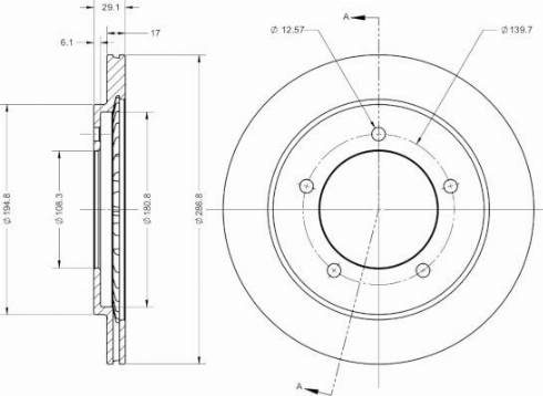 Remy RAD2535C - Brake Disc autospares.lv