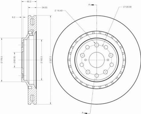 Remy RAD2530C - Brake Disc autospares.lv