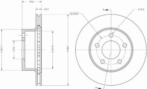 Remy RAD2579C - Brake Disc autospares.lv