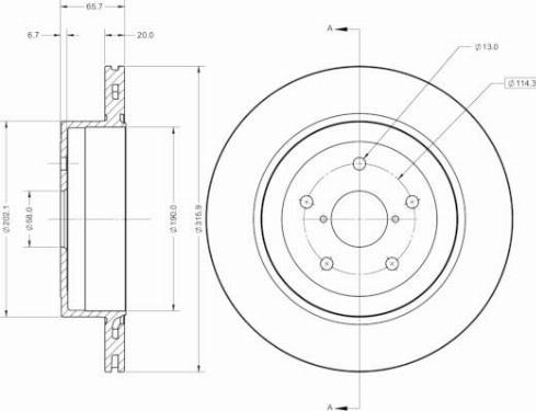 Remy RAD2574C - Brake Disc autospares.lv