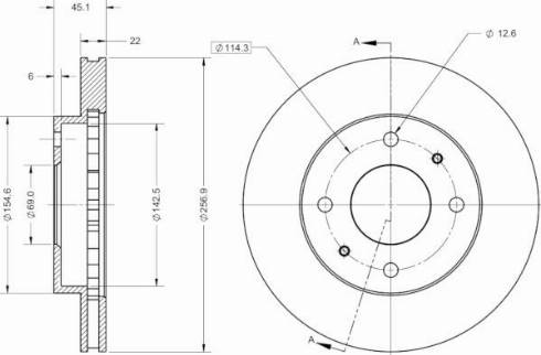 Remy RAD2667C - Brake Disc autospares.lv