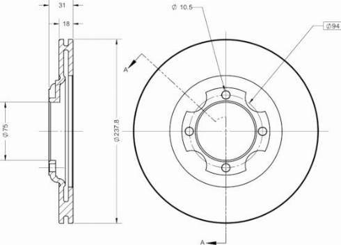 Remy RAD2600C - Brake Disc autospares.lv