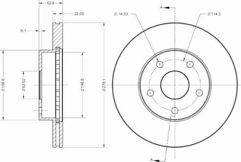 Remy RAD2624C - Brake Disc autospares.lv