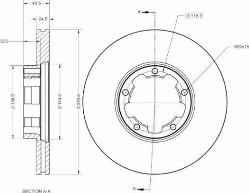 Remy RAD2621C - Brake Disc autospares.lv