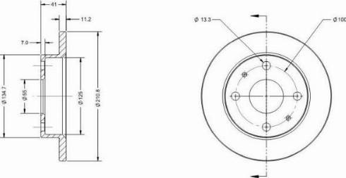 Remy RAD2046C - Brake Disc autospares.lv