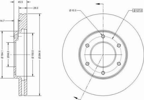 VEGAZ VL892 - Brake Disc autospares.lv