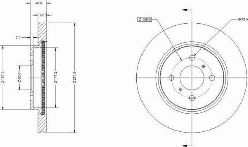 Remy RAD2065C - Brake Disc autospares.lv