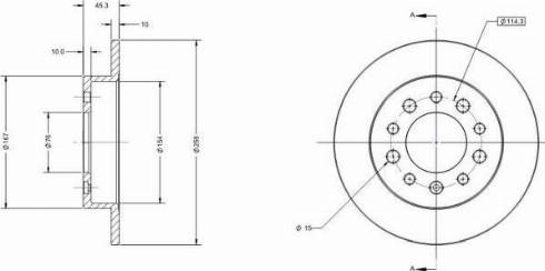 Remy RAD2004C - Brake Disc autospares.lv