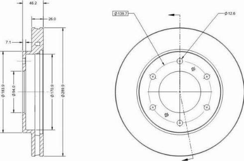 Remy RAD2083C - Brake Disc autospares.lv