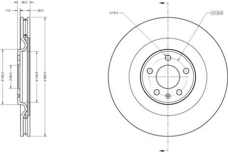 Remy RAD2038 - Brake Disc autospares.lv