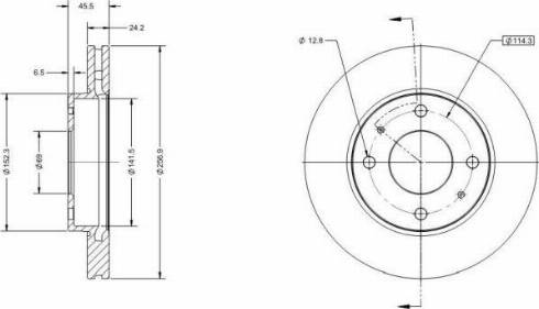 Remy RAD2027C - Brake Disc autospares.lv