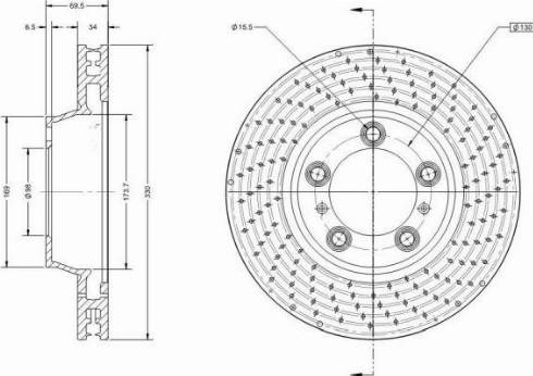 Remy RAD2195C - Brake Disc autospares.lv