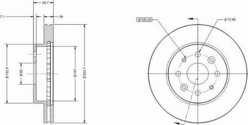 Remy RAD2197C - Brake Disc autospares.lv