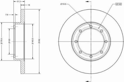 Remy RAD2147C - Brake Disc autospares.lv