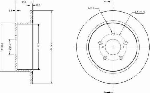 Remy RAD2156C - Brake Disc autospares.lv