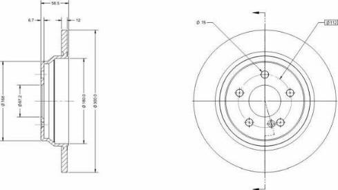 Remy RAD2165C - Brake Disc autospares.lv