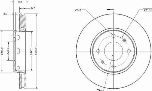 Remy RAD2168C - Brake Disc autospares.lv