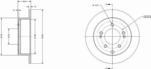 Remy RAD2162C - Brake Disc autospares.lv